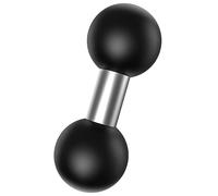Vehibrckt 1 inch Ball to 1” Ball Mount Base Double Ball Adapter Compatible with Ram Mounts 25.4mm B Size Ball Socket Arms for Action Camera/GPS Bracket/Bike/Motorcycle Phone Holder (Black 1)