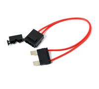 Vehicle Accessory Wiring Cable 16 AWG 32V 25A Inline Power Extension for Circuit Tap Routing with Socket Body Design Automotive Circuit Tap Extension Cable Inline Socket Body Accessory Power Source