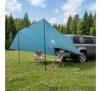 Vehicle awning Blue polyester & steel 518x580x215cm tailgate tent rainfly 4.2kg