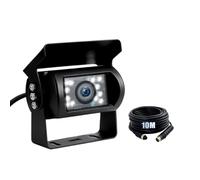 Vehicle Backup Cameras 33FT 4Pin Aviation Cable, Rear View 18 IR LED Night Vision IP68 Waterproof Backup Camera Kit for Car Bus Truck Camper Caravan Parking Assistance