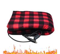 Vehicle Bedding - Electric Heated Throw Commuting Supply, Three Setting Auto Shutoff, 12 Volt Warming Fleece, Comforting Camping Road Trips Family Outings, Winter Travel Necessity, Soft Gray Fabric