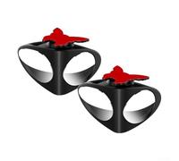 Vehicle Blind Spot Mirror with Wide Angle HD Glass and 360 Degree Swivel Mount for Expanded Peripheral Awareness and Confidence on Road (Pair)