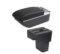 vehicle center console Car Armrest Box Armrest Box Storage Box Retrofit Details Car Accessories For NISSAN Juke 2010-2019(B black line NO USB)