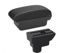 vehicle center console Car Armrest Box Car Armrest Backrest Interior Parts Storage Box Retrofit Parts Car Accessories For Opel Corsa(C3 Black white NOUSB)