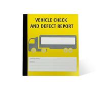 Vehicle Check and Defect Report for Lorries, HGV & Trucks Carbonless Duplicate Pages, Daily Driver Inspection Log with Approved Checklist (1)