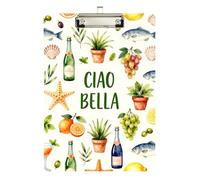 Vehicle clipboard Holder Italian European Summer Preppy Waterproof for Softball Coaches clipboard Teacher Size 9 x 12.5 Tabla para escribir