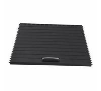 Vehicle Console Panel Center Console Holder Roller Shutter With Pull Handle Dust Barrier Suitable for car maintenance upgrade replacement, Black, style to 2