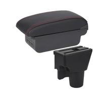 vehicle console storage For Kia For Picanto 3X-Line Car Armrest Interior Details Retrofit Parts Accessories Storage Box(B1 Black red3USB)