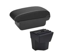 vehicle console storage For KIA For Rio 5 2014 2013 2012 2015 2016 2017 2018 2019 Car Armrest Box Storage Accessories Interior(C3 noir blanc NOUSB)