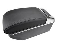 vehicle console storage For Mazda 2 For Demio 2008-2013 Car Armrest Dual Arm Rest Cup Holder Center Centre Console Storage Box(Black Thread)