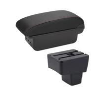 vehicle console storage For Mazda 2 For Skyactiv For Version Cx3 CX-3 Car Armrest Storage Box Accessories(B1 Black red3USB)