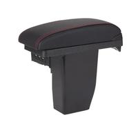 vehicle console storage For Peugeot 2008 Armrest Box Parts Interior Details Center Storage Car Accessories Special(A1 Black redleather)