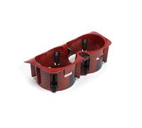 vehicle cup holder Car Center Console Insert Drinks Water Cup Holder Compatible With Benz For W447 V Class For W253 GLC Class 2016 2017 2018 2019 2020 2021(Carbon Fiber Red)