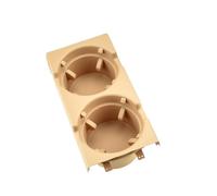 Vehicle Cup Holder Compatible With BMW For 320i 330xi 2001-2004 2005 51168217953 51168217955 Double Hole Front Center Console Storage Box Coin Cup Holder(Beige,B)