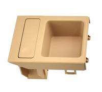 Vehicle Cup Holder Compatible With BMW For 320i 330xi 2001-2004 2005 51168217953 51168217955 Double Hole Front Center Console Storage Box Coin Cup Holder(Beige,A)