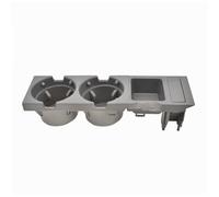 Vehicle Cup Holder Compatible With For 323i 2006 Car Center Console Water Cup Holder Beverage Bottle Holder Coin Tray OEM：51168217953(Gray Set)