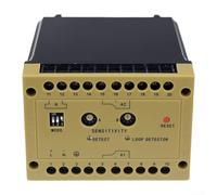 Vehicle Detector 220V AC Single Channel Wired with Automatic Environmental Compensation and Relay Output for Barrier Systems (24V DC)