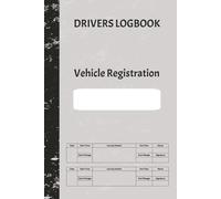 Vehicle/Driver Logbook: A5 6x9 logbook to record driver information for assurance purposes