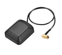 Vehicle GPS Aerial 28dB for amplifier for Stable Signal Reception - Magnetic Mount for sma Male 90 Degree for Dash Cam 0.5m Wire