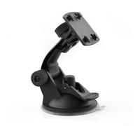 Vehicle GPS Mount Holder with Double Suction Cup Windshield Mount Stand Adjustable Car Dashboard Bracket Compatible with 4.3-5 Inch Display Screen Monitor Black