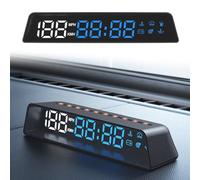 Vehicle Head Up Display HUD Speedometer with Altitude Meter for OBD Power Cable, Features Photosensitive Screen Brightness and Dashboard One Installation (For Spain version)