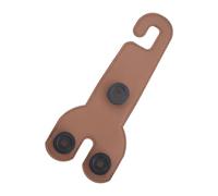 Vehicle Headrest Hook - Adjustable Car Hanger, Rotating Accessory Clip Made of Leather, Space Saving Holder with Easy Assembly for Handbag Coat Equipment, for Travel, P