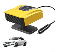 Vehicle Heater Defroster 12V 24V with Fast Heating Technology and Built in Ionizer Air Purifier (Yellow)