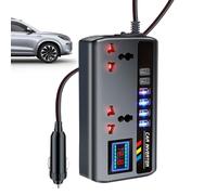 Vehicle Inverter - Portable 12V/24V To 220V Car Converter With 3 USB Ports, Function Automotive Charger Adapter | Travel For Laptop Air Compressor Camping Road Trip Emergencies