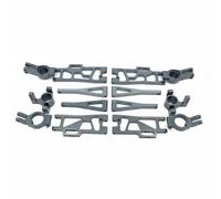 ＡＷＨＡＯ Vehicle Kit With Front Arms Rear Arms Steering Cups C Blocks Wheel Cups For Fit And Improved Control suitable for WLtoys Models And Park Lot Runs, Titanium