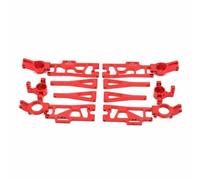 ＡＷＨＡＯ Vehicle Kit With Front Arms Rear Arms Steering Cups C Blocks Wheel Cups For Fit And Improved Control suitable for WLtoys Models And Park Lot Runs, Red