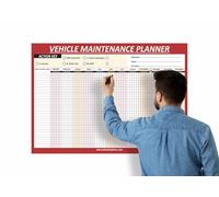 Vehicle Maintenance Wall Planner A1 Size HGV PSV MOT Planning Un-Dated Vehicle Service Inspection Planning Chart HGV 59.5 x 84.1Cm(1Pc)(Folded)