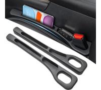 Vehicle Mounted Gap Leak Proof Filling Strip for Mercedes-Benz C-Klasse T-Modell Kombi Silber W205 S205, Car Seat Gap Filler Organiser, Car Console Organizer Storage,A/Black