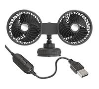 Vehicle Mounted USB Fan Car Head Angle Adjustable Cooler Fan Auto Suction Cup Cooling For Dashboard Home Office Cooling Dashboard Suction Cup Air Circulator