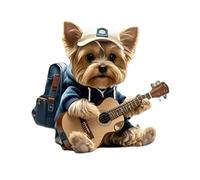 Vehicle Perfume Clip - Flat Acrylic Dog Design, Compact Air Diffuser, Decorative Air Vent Hanger | Portable Car Dispenser for Home Office