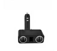 Vehicle Power Adapter 120W Multi Port Car Charger with Voltage Display Quick Charge for Phone Tablet 12V