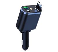 Vehicle Power Adapter for 12V 24V Socket, Multi Port USB a and Two Front USB C Ports with Built in Type C Heads for Daily Commute Use Heads in Car Power Daily Commute Road Trip Device Vehicle