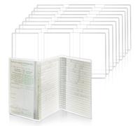 Vehicle Registration Certificate Cover, Protective Cover, Pack of 10 Car Licence Cover, Foldable Transparent Driving Licence Folder for Registration Certificate Cover, Vehicle Registration Document
