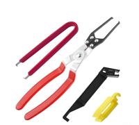 Vehicle Relay and Fuse Pullout Pliers 4 Piece Set for Electrical Component Removal from Battery Terminals and Instrument Panels