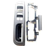 Vehicle Roof Grab Handle, Carbon fiber pattern door handle Window switch frame, Fits for VW, for Passat, for B5 98-05 3B186717E 3B4867179B 3B0867180A 3B4867180B 3B4867372(Front Left 2pcs)(Front Left 3