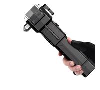 Vehicle Safety Hammer Light - Window Escape Tool, Seatbelt Cutter, Multi-Function Gadget With Rechargeable USB | Survival Kit Companion For Road Trips Accidents, Magnetic Mount, SOS Signaling, Alarm