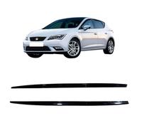 Vehicle Side Skirt, Compatible with SEAT LEON MK3 2012-2020 Side Skirt Extensions, Side Step Skirt Car Accessories 4 Pcs. Black