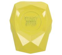 Vehicle Start Stop Button Cover Protector for Car Push Start | Iron Construction, Yellow Finish, Easy Installation, No Burrs, Modern Style, Does Not Affect Original Button