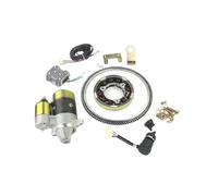 Vehicle Starter Motor Electric Start Conversion Kit Fit For 170F 173 178 186 188 192F Generator Diesel 5kw Starter Motor Flywheel Ring Gear Universal Car Starter(For 178F CW)