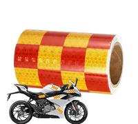 Vehicle Stickers - Reflective Warning Sticker Red-Yellow Self-Adhesive - Reflective Warning Stickers for Trailer Camper Van Truck