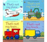 Vehicle Touchy-feely USBORNE That's Not My Series 4 Books Collection Set(That’s Not My Tractor, That’s Not My Train, That’s Not My Truck, That’s Not My Plane)