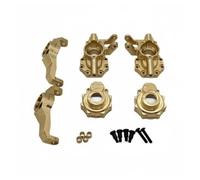 Vehicle Toy Brass Axle Housing With C Hub Carriers And Steering Blocks For Front And Grip improves traction and reduces rollovers suitable for 1/10 scale RC crawlers trails steep climbs