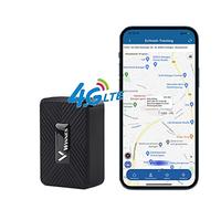 Vehicle Tracker 4G Rechargeable Magnetic Mini GPS Tracker UK & Worldwide Real Time Portable Tracking Device with SIM, 60 Days Long Standby and Alerts Tracker Devices for Kids, Car, Motorcycle