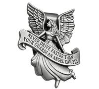 Vehicle Visor Clip - Angel Figurine Car Interior Pendant Decorative Embellishment with Elegant 3D Design | Sun Accessories for Driving, Travel, Commuting, Adventure, Cars, Van, SUVs, Birthday, Year