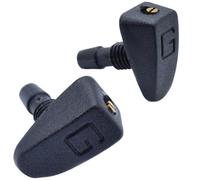 Vehicle Washer Jet 4Pcs Car Front Windshield Windscreen Washer Jet Nozzles Water Fan Spout Cover Washer Wiper Blades