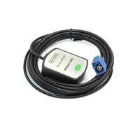 Vehicle Waterproof Active GPS Navigation Antenna Fakra Type C Blue Magnet Mount for Audi Ford Dodge RAM GM Chevy Chevrolet GMC Jeep Cadillac BMW Audi Benz Car Truck SUV Head Unit